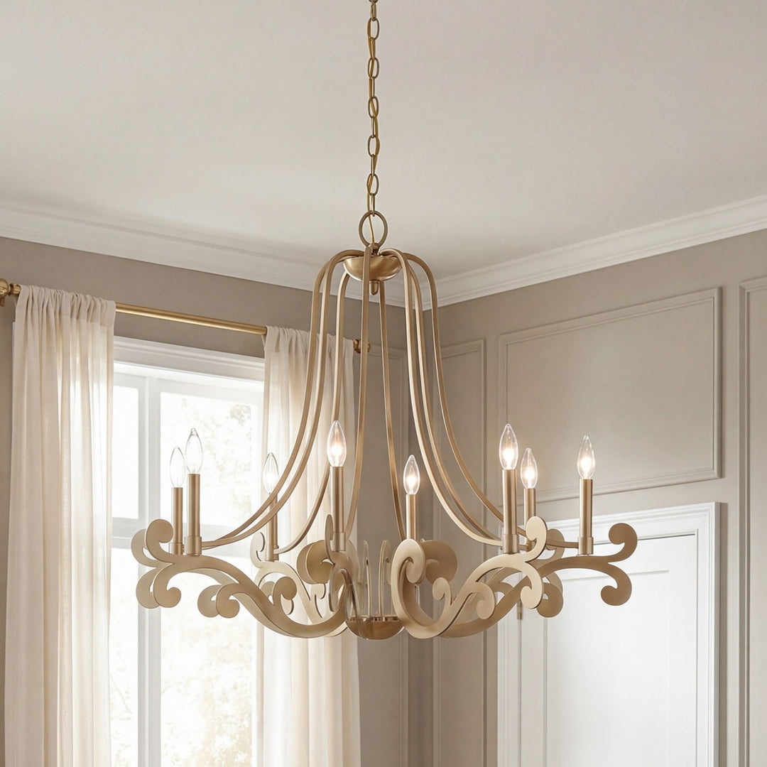 Savoy House - 1-6097-8-127 - Eight Light Chandelier - Lombard - Noble Brass
