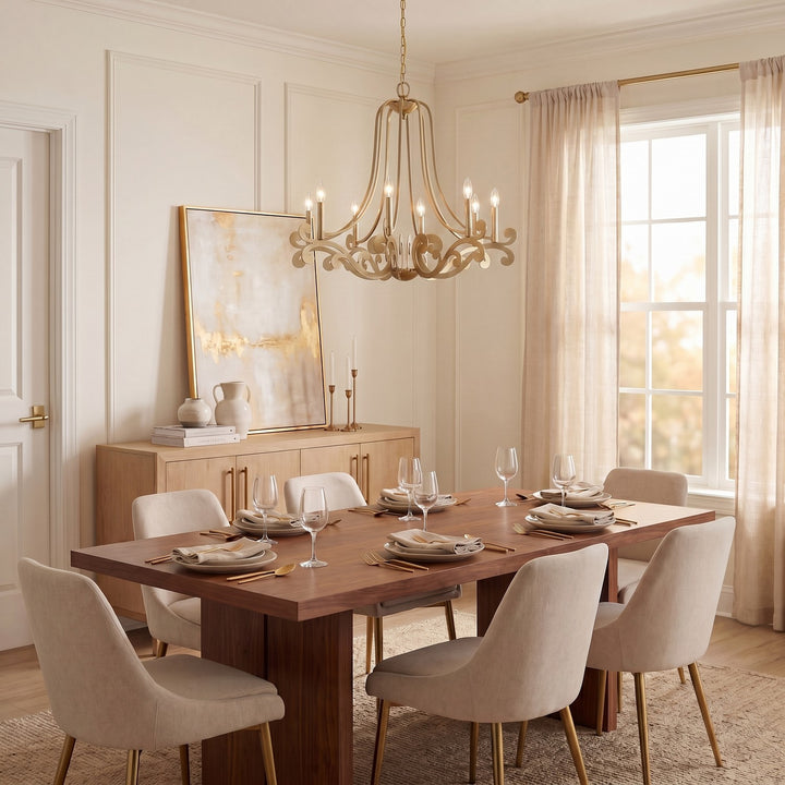 Savoy House - 1-6097-8-127 - Eight Light Chandelier - Lombard - Noble Brass