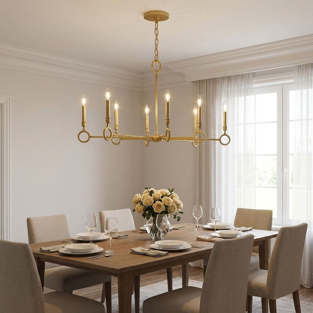 Savoy House - 1-6847-8-93 - Eight Light Chandelier - Noah - Gold Armory
