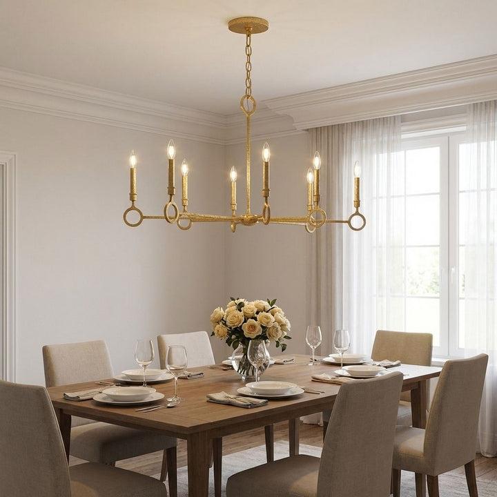 Savoy House - 1-6847-8-93 - Eight Light Chandelier - Noah - Gold Armory