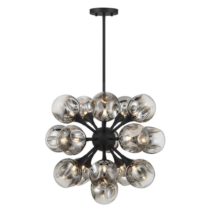 Matisse 16 Light Chandelier in Matte Black Savoy House