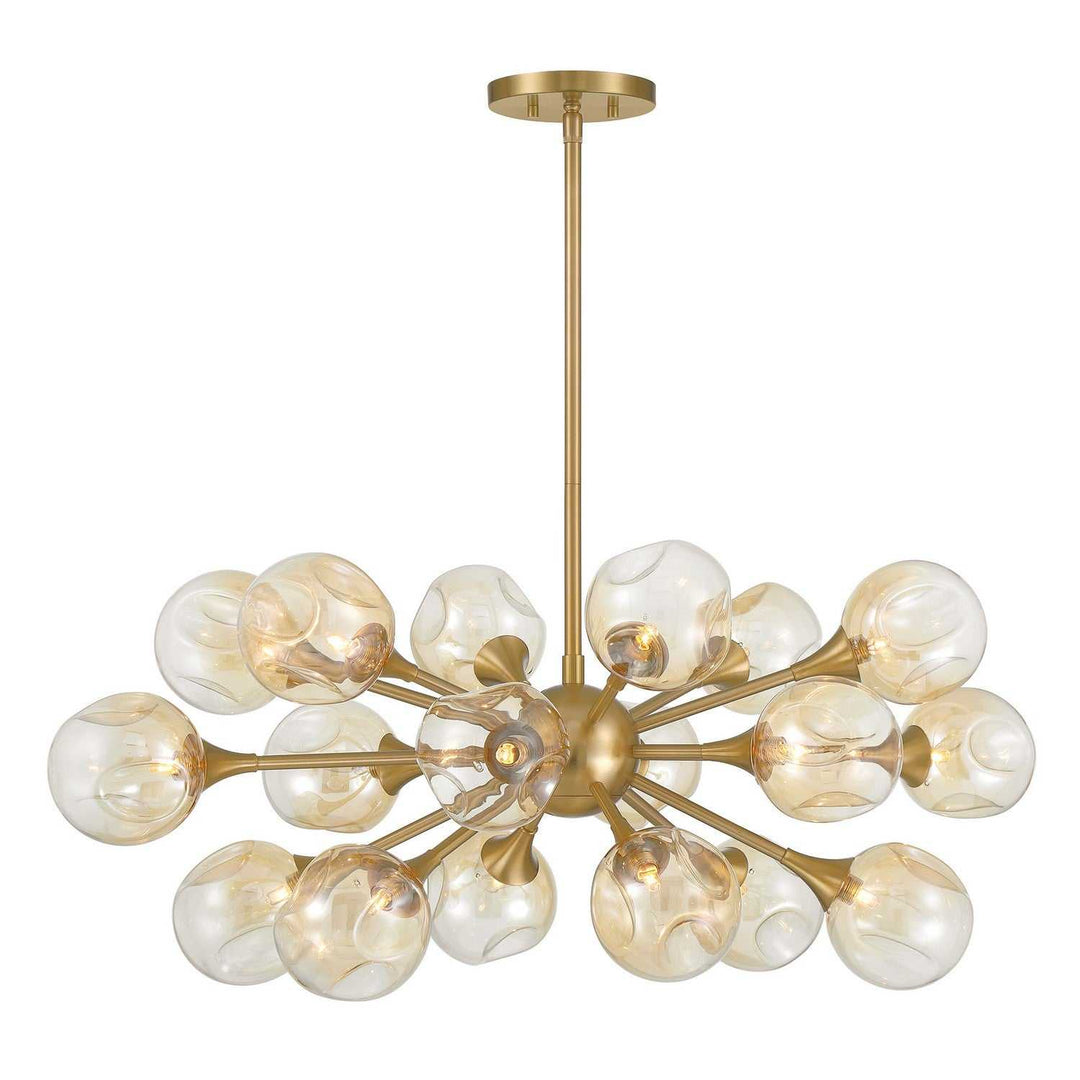 Matisse 18 Light Chandelier in Warm Brass Savoy House