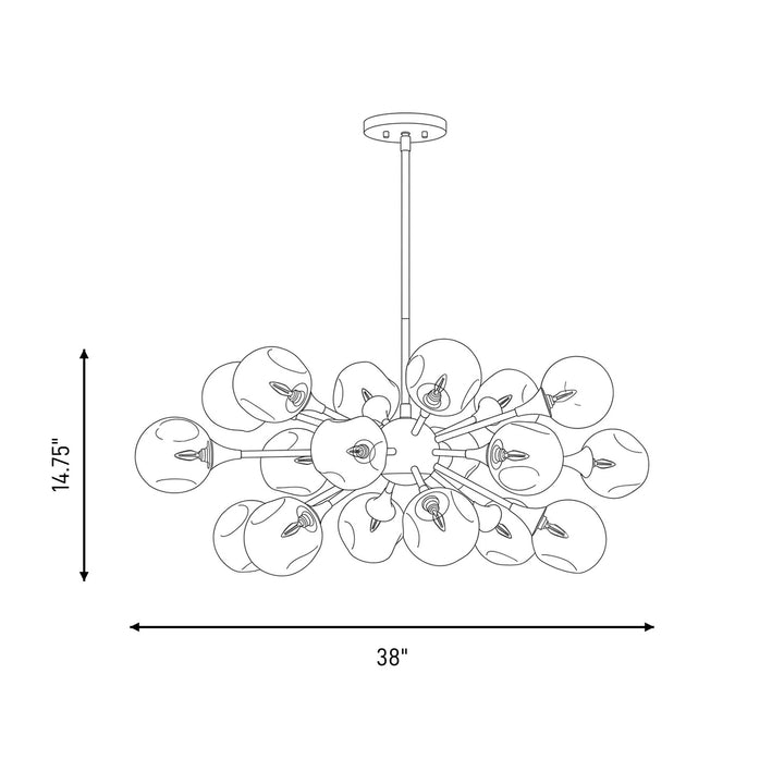 Savoy House - 1-7935-18-89 - 18 Light Chandelier - Matisse - Matte Black