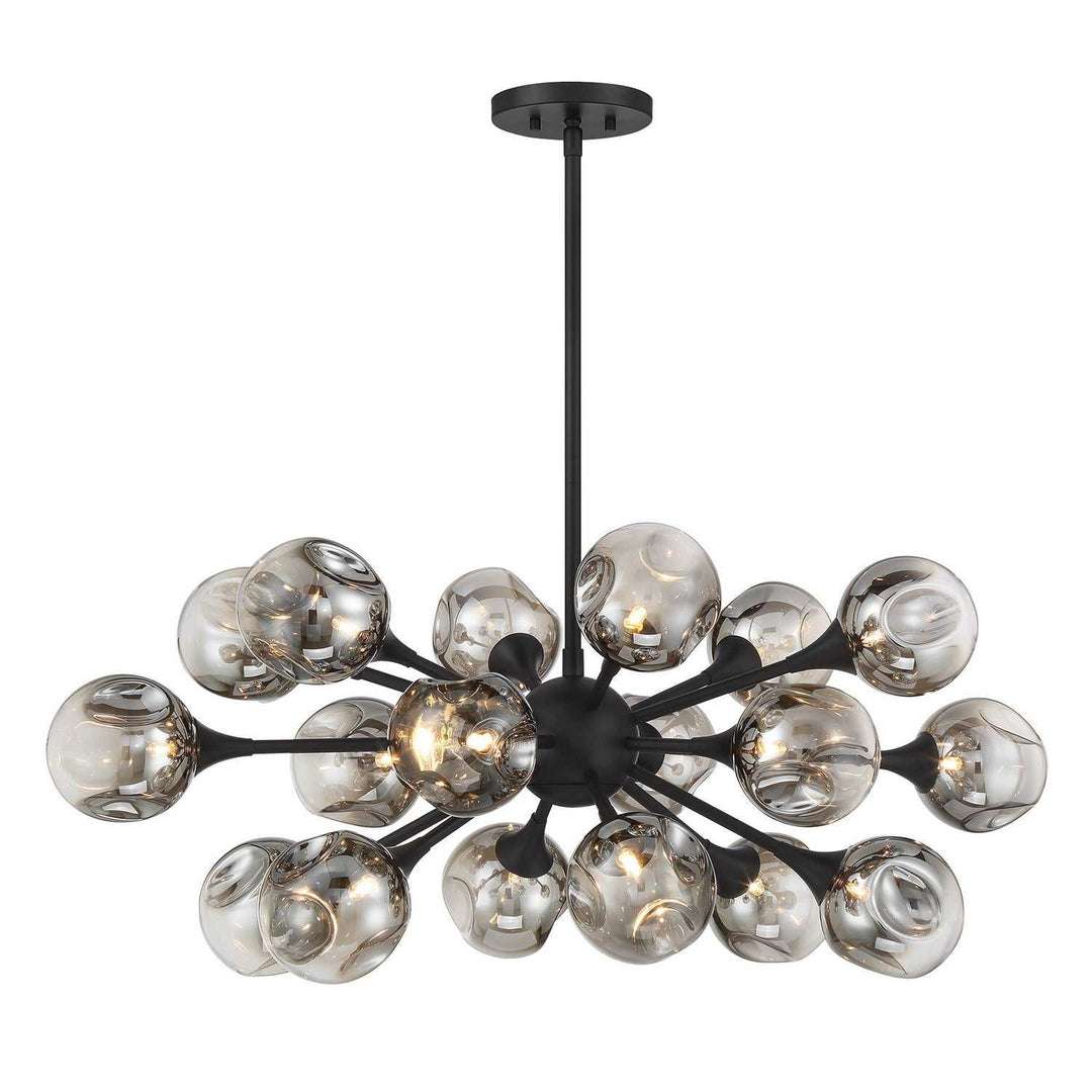 Matisse 18 Light Chandelier in Matte Black Savoy House