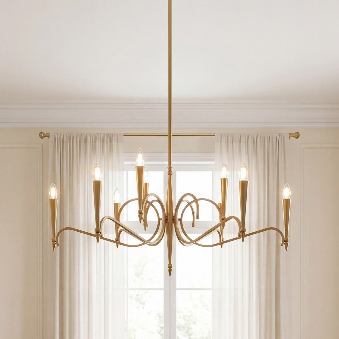 Savoy House - 1-9417-9-220 - Nine Light Chandelier - Tremont - Riviera Brass