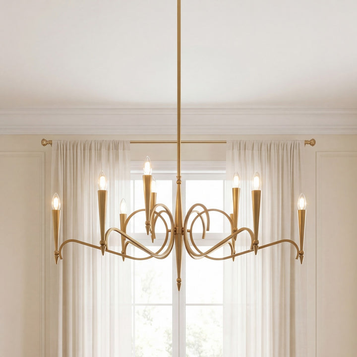 Savoy House - 1-9417-9-220 - Nine Light Chandelier - Tremont - Riviera Brass