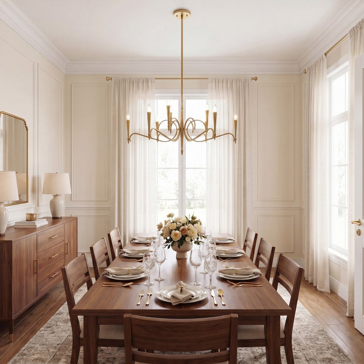 Savoy House - 1-9417-9-220 - Nine Light Chandelier - Tremont - Riviera Brass
