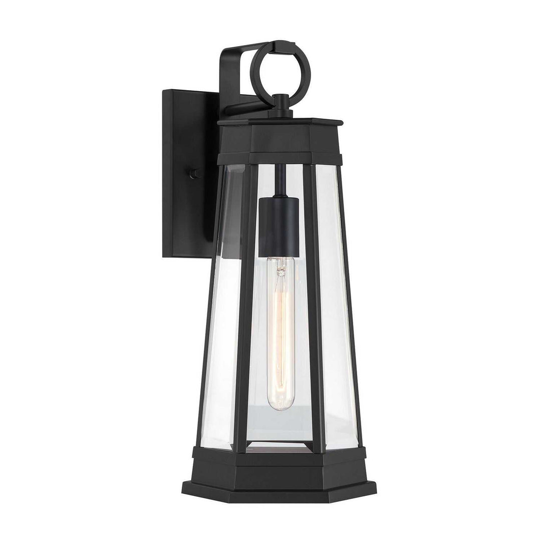 Payne One Light Outdoor Wall Lantern in Matte Black Savoy House