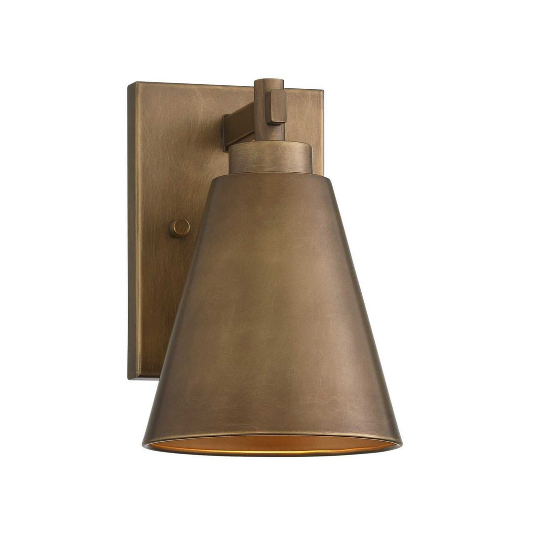 Ryder One Light Outdoor Wall Lantern in Atlas Bronze Savoy House