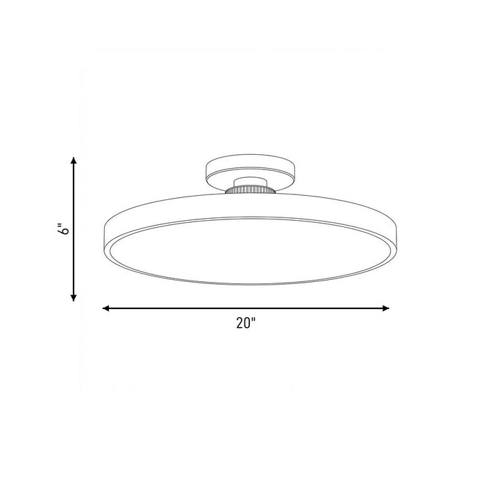 Savoy House - 6-2969-1-322 - LED Semi-Flush Mount - Thayer - Warm Brass