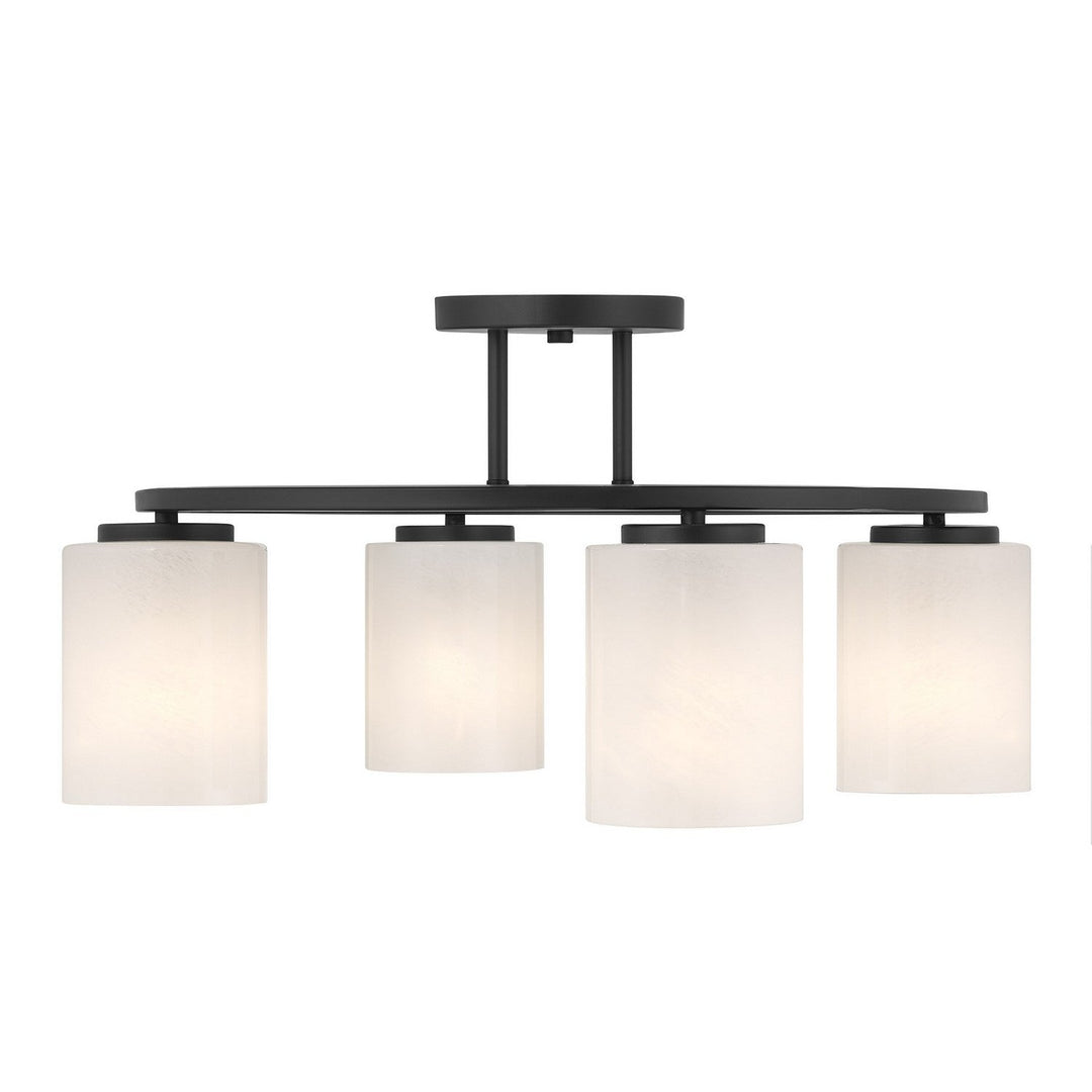 Herron Four Light Semi-Flush Mount in Matte Black Savoy House