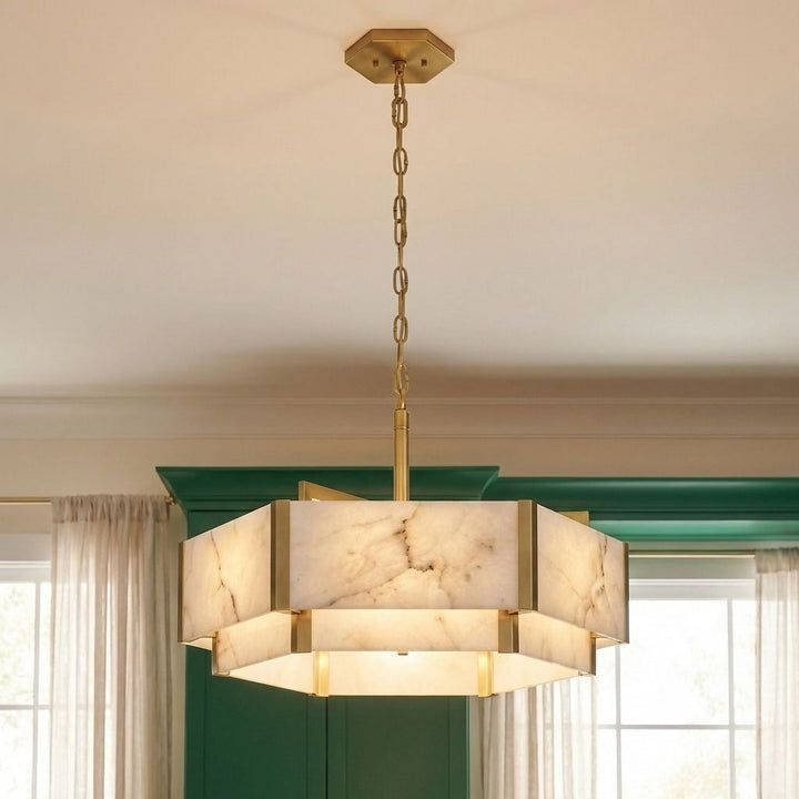 Savoy House - 7-2333-6-60 - Six Light Pendant - Orleans - Distressed Gold