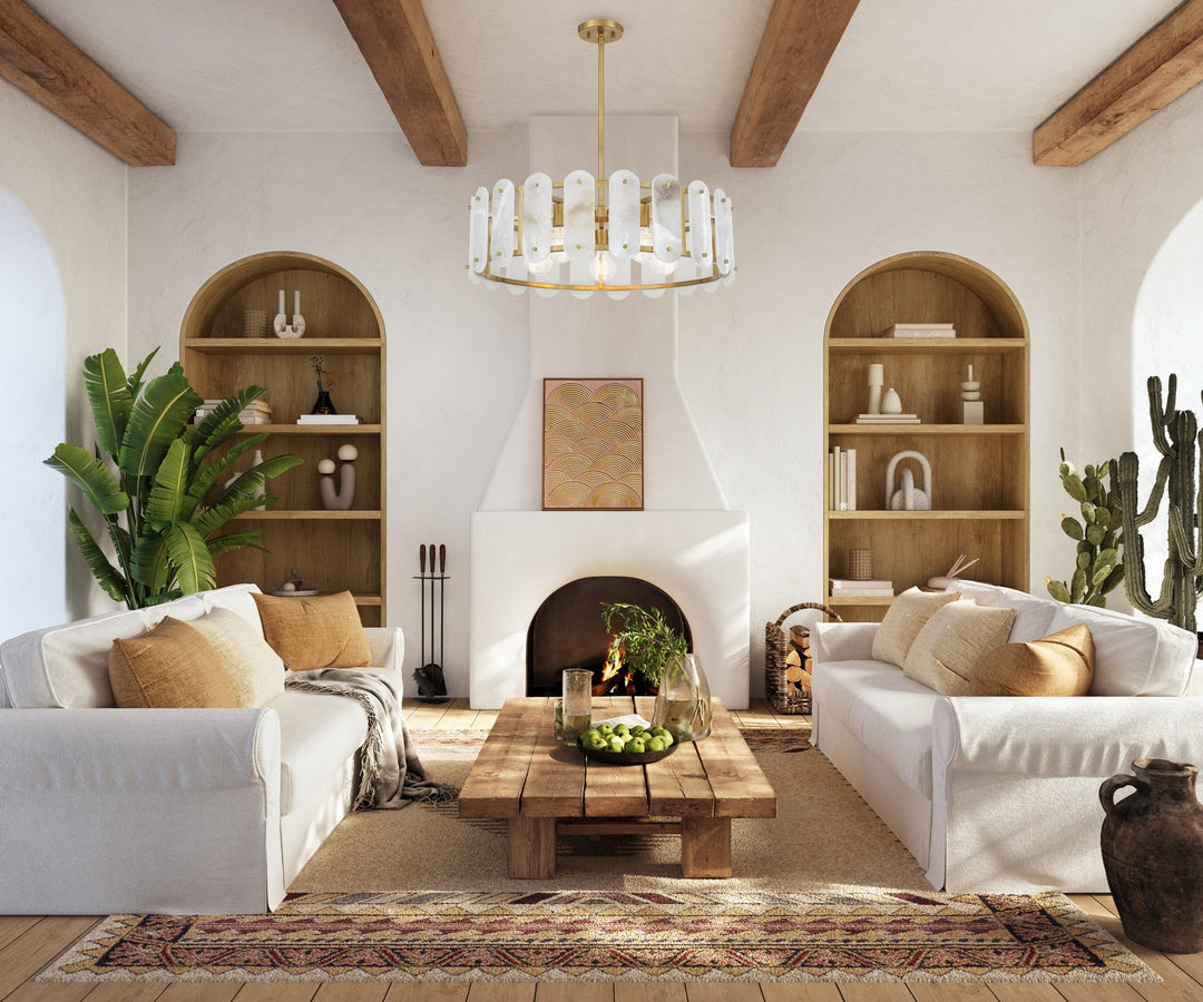 Savoy House - 7-2911-5-322 - Five Light Pendant - Antolini - Warm Brass