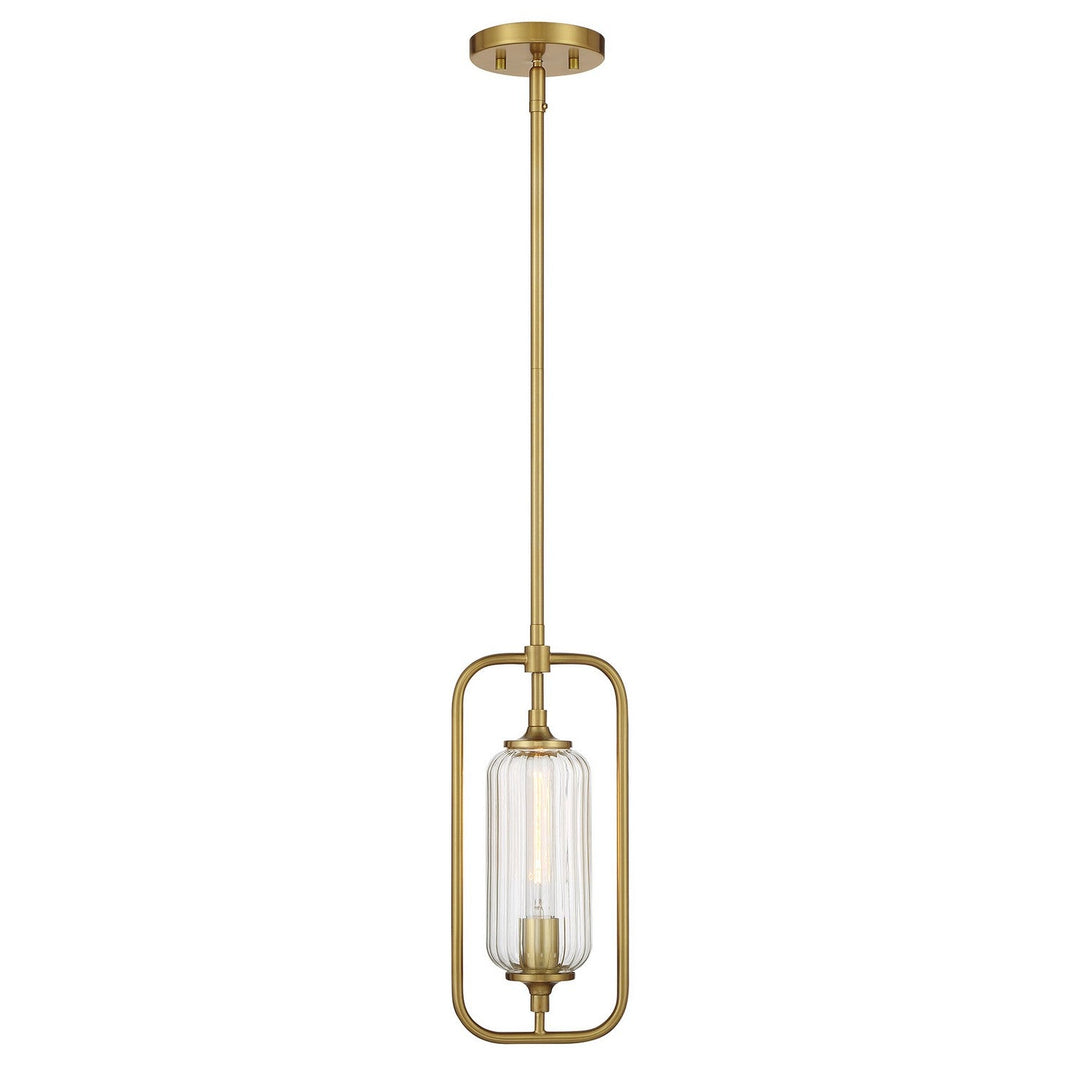 Savoy House - 7-3022-1-322 - One Light Mini-Pendant - Holton - Warm Brass