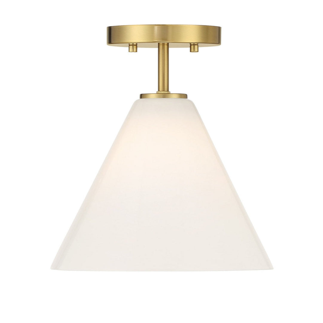 Blair One Light Mini-Pendant in Warm Brass Savoy House