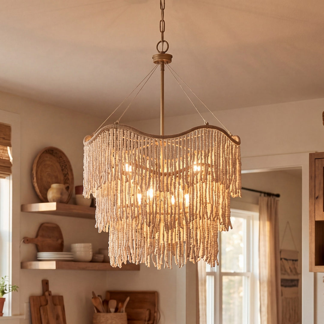 Savoy House - 7-7520-6-17 - Six Light Pendant - Melia - Cypress
