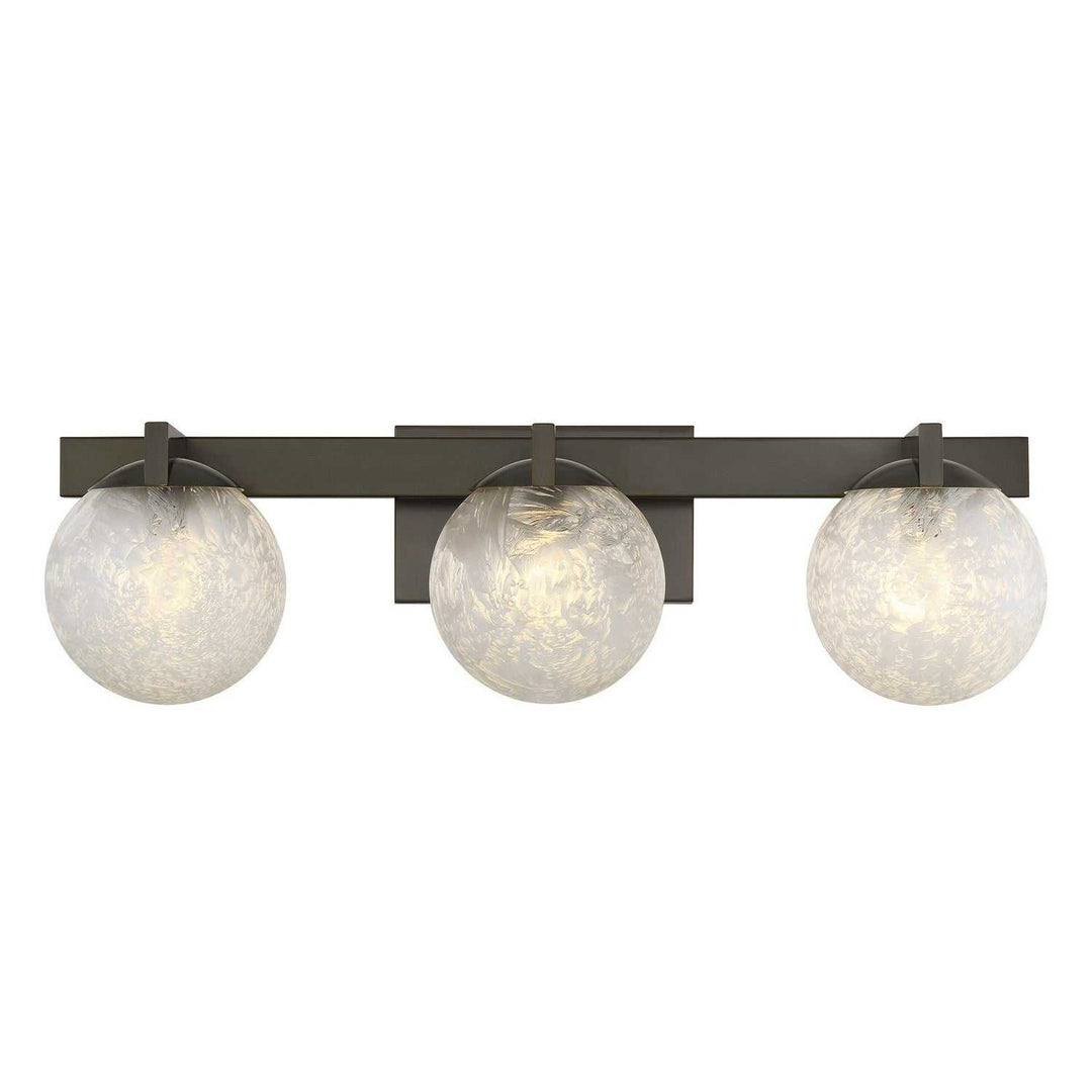 Darien Three Light Bathroom Vanity in Mediterranean Bronze Savoy House