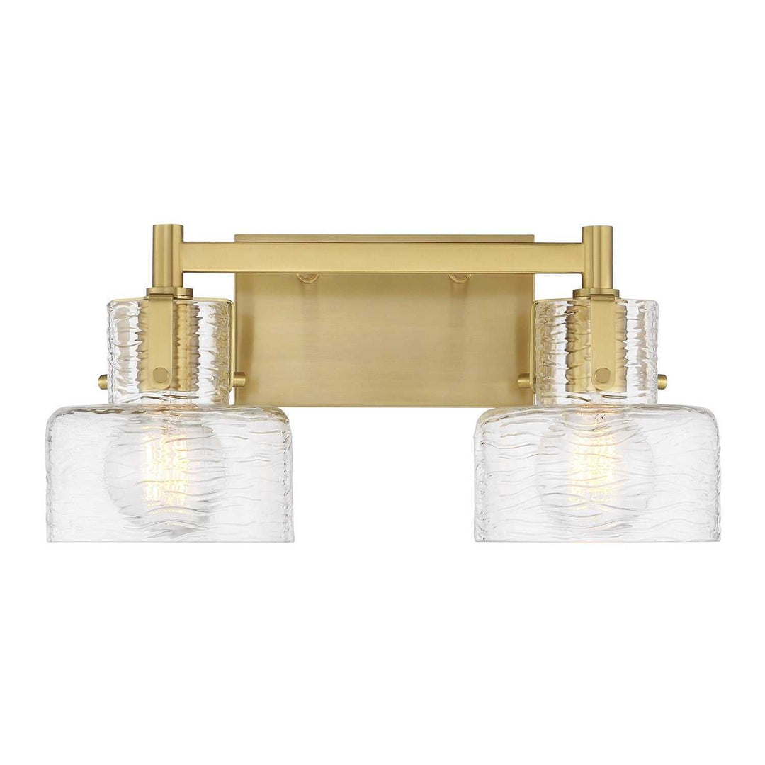 Dover Two Light Bathroom Vanity in Warm Brass Savoy House