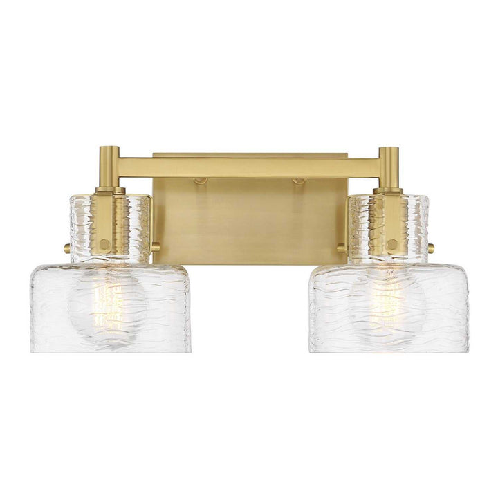 Dover Two Light Bathroom Vanity in Warm Brass Savoy House