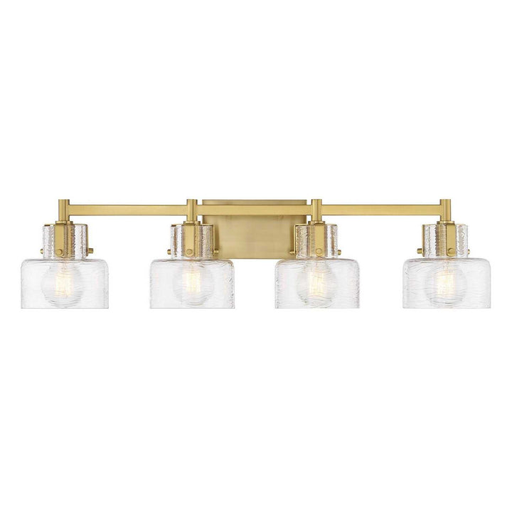 Dover Four Light Bathroom Vanity in Warm Brass Savoy House