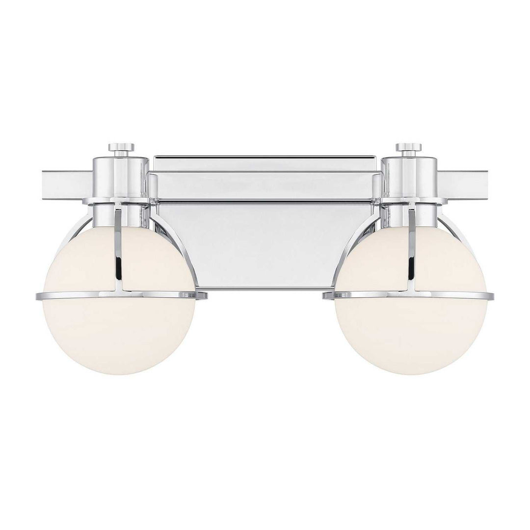 Pierce Two Light Bathroom Vanity in Chrome Savoy House