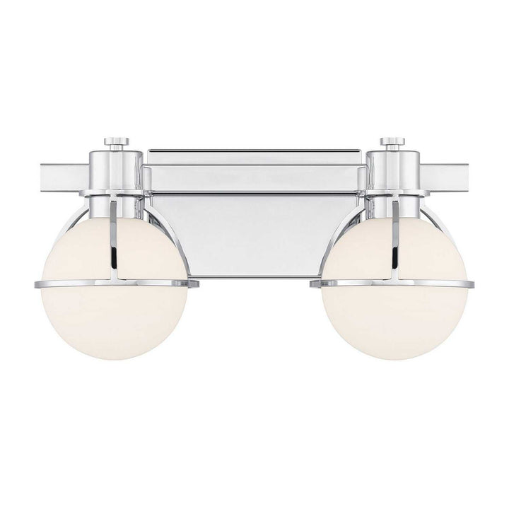 Pierce Two Light Bathroom Vanity in Chrome Savoy House
