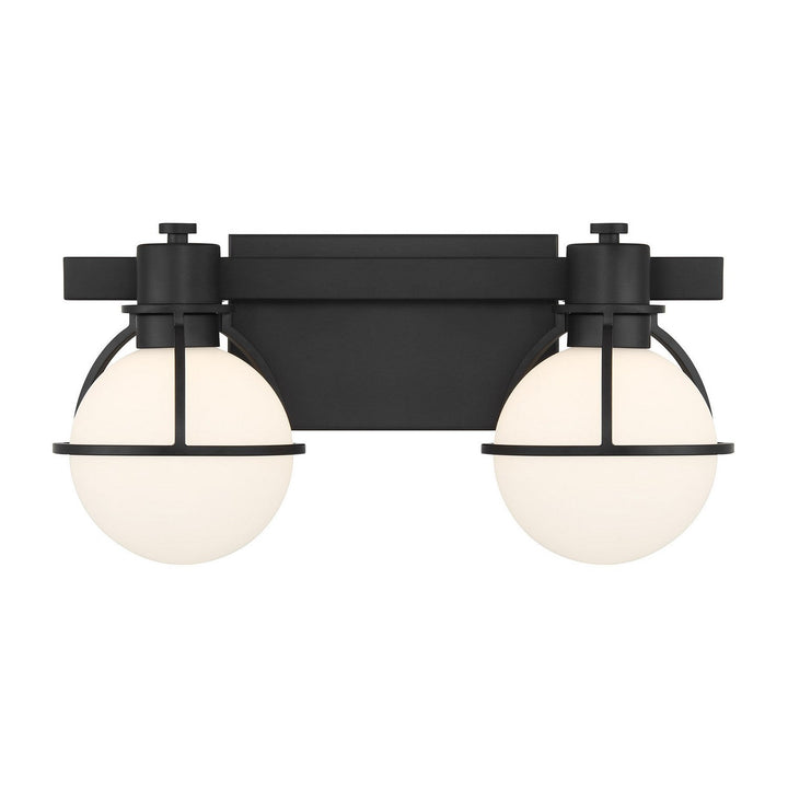 Pierce Two Light Bathroom Vanity in Matte Black Savoy House