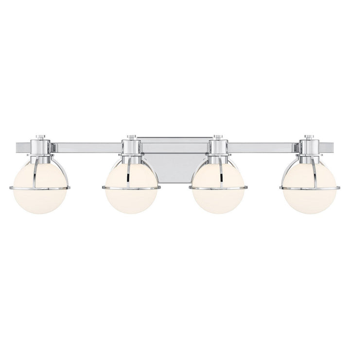 Pierce Four Light Bathroom Vanity in Chrome Savoy House