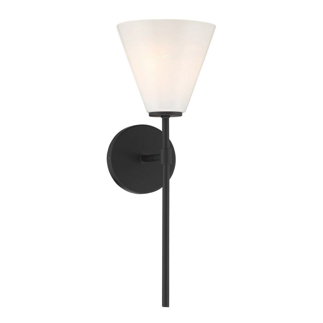 Blair One Light Wall Sconce in Matte Black Savoy House