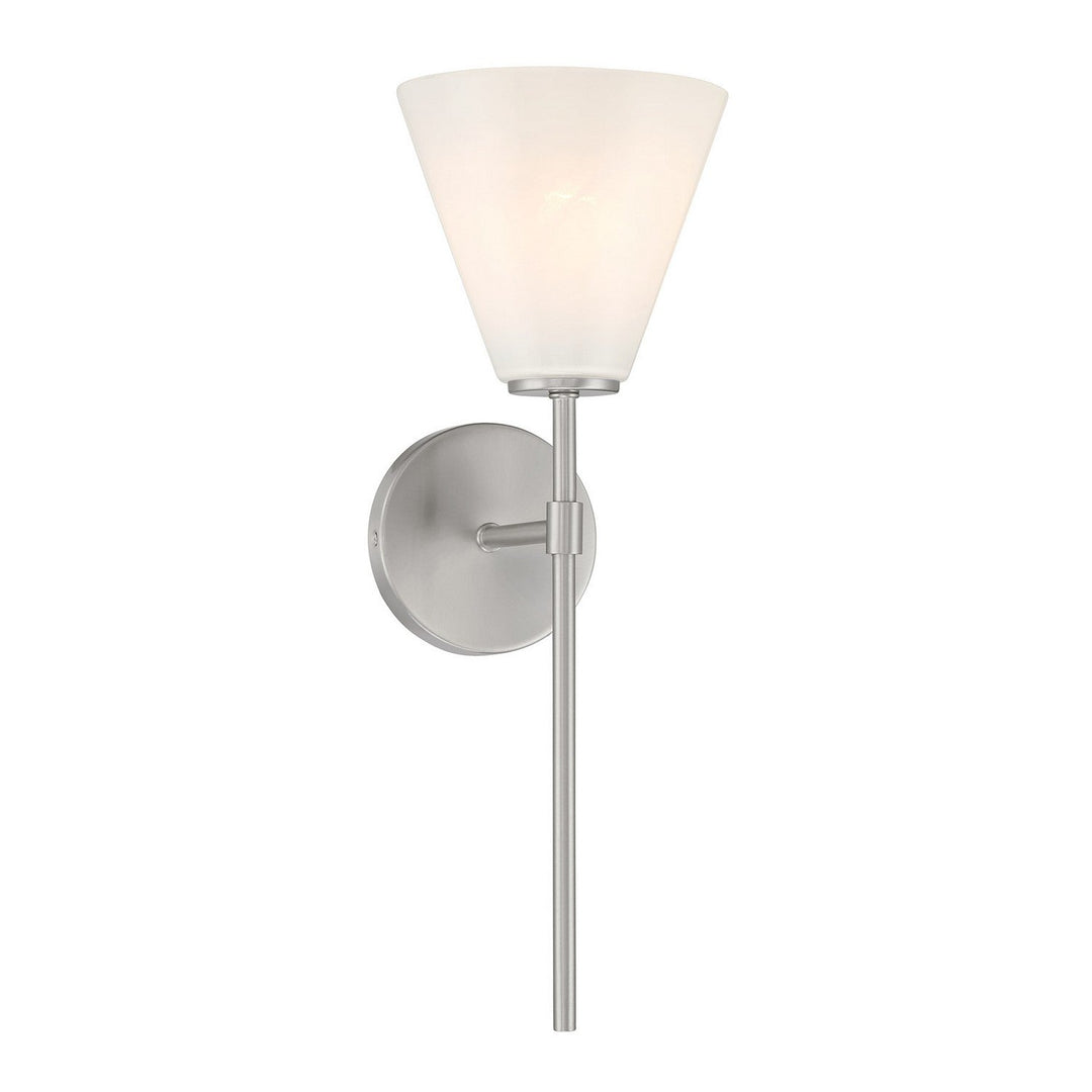 Blair One Light Wall Sconce in Satin Nickel Savoy House