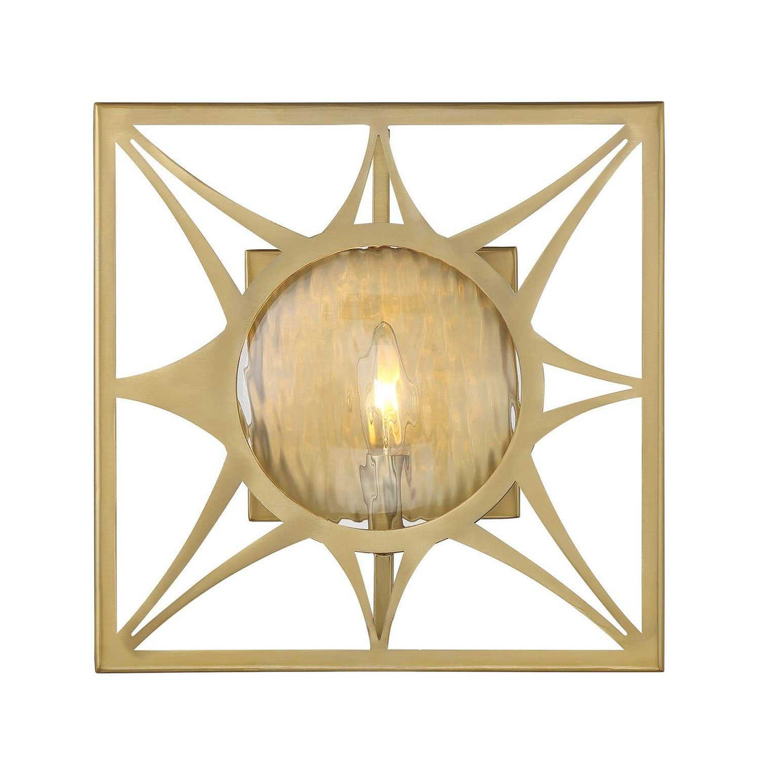 Balfour One Light Wall Sconce in Warm Brass Savoy House