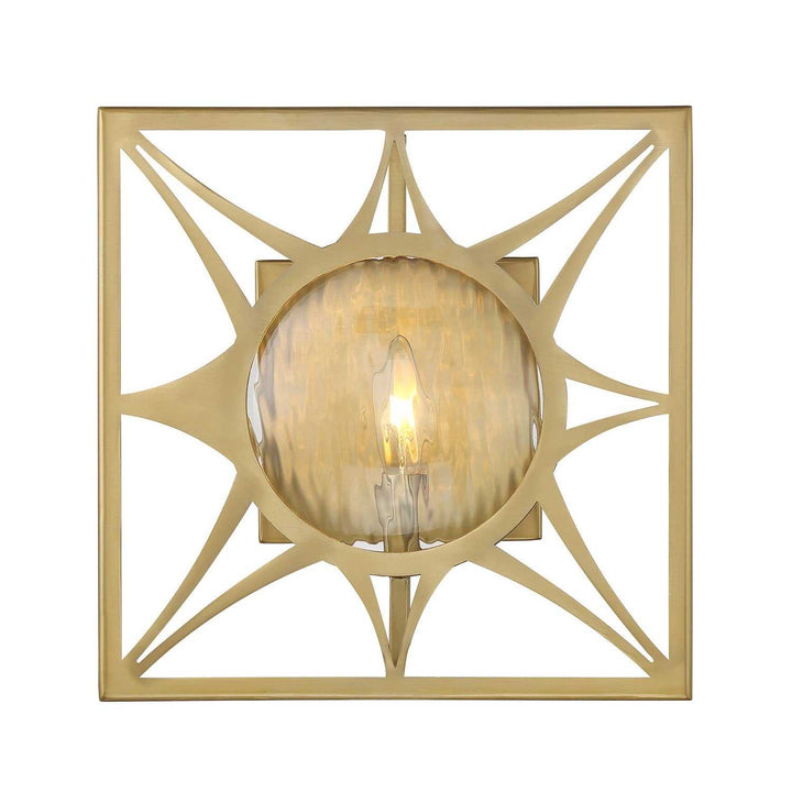 Balfour One Light Wall Sconce in Warm Brass Savoy House