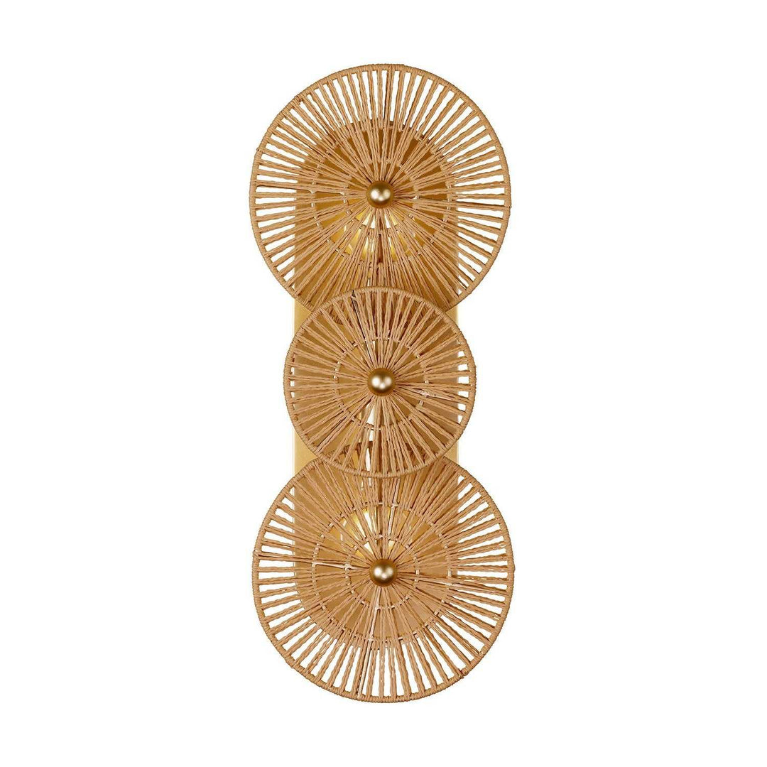 Abbott Two Light Wall Sconce in Distressed Gold Savoy House