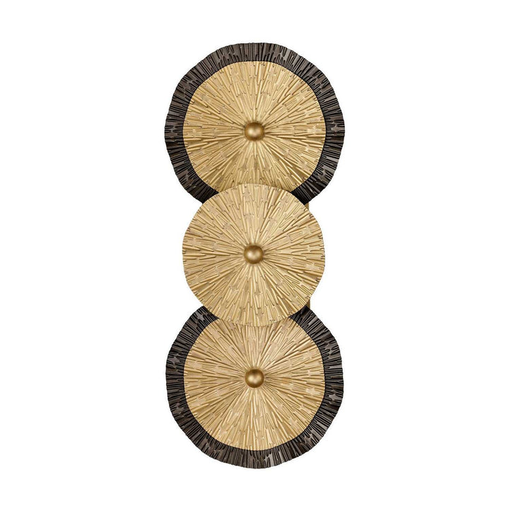 Lincoln Two Light Wall Sconce in Distressed Gold and Bronze Savoy House