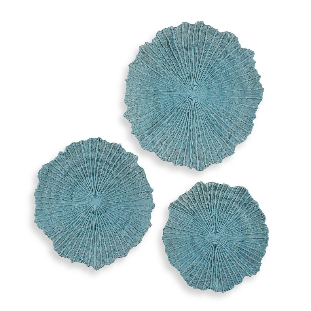 Ocean Gems Wall Decor Set/3 in Ocean Blue - available from The Lighting Shoppe, trusted by Canadian homeowners