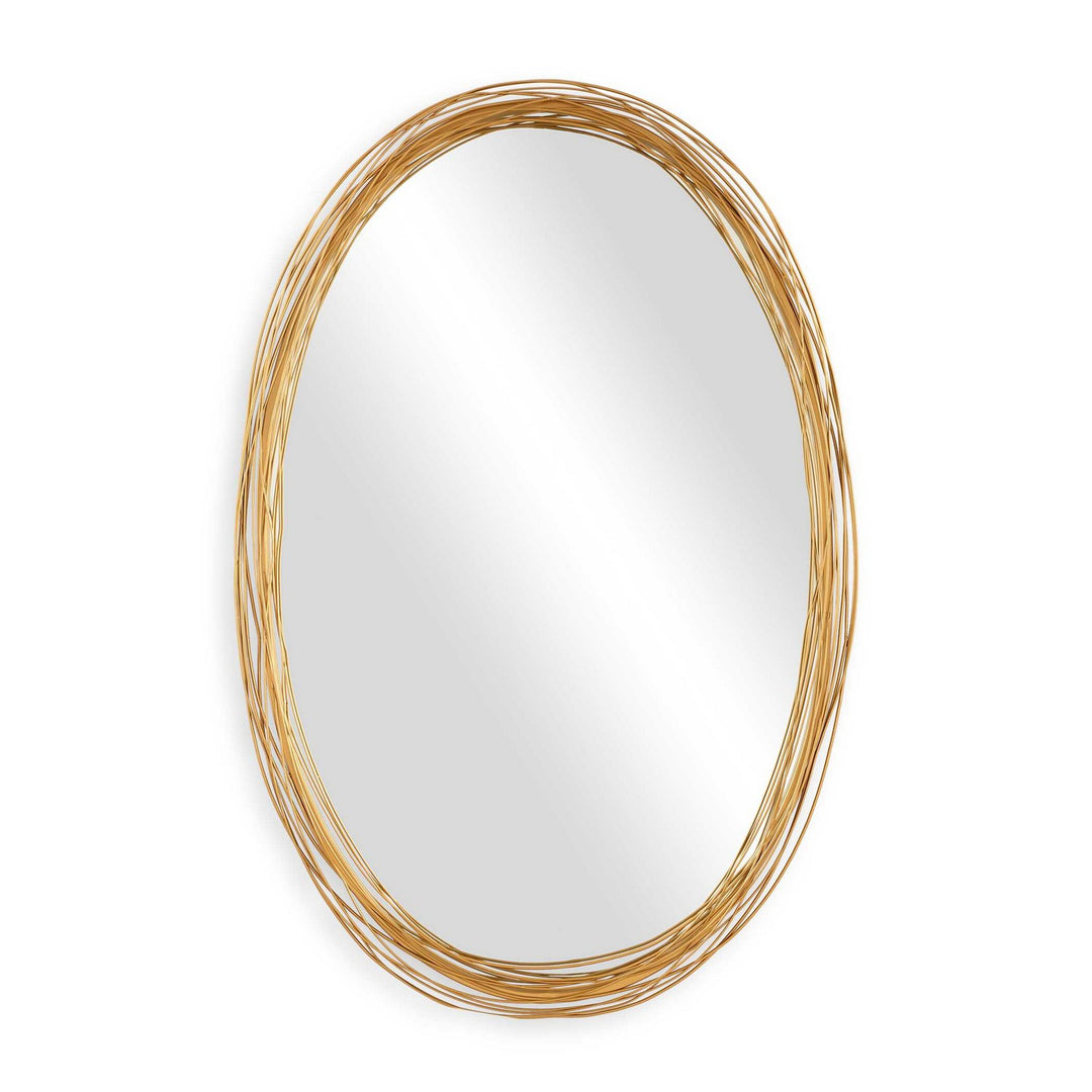 Gillian Mirror in Brushed Gold - available from The Lighting Shoppe, trusted by Canadian homeowners