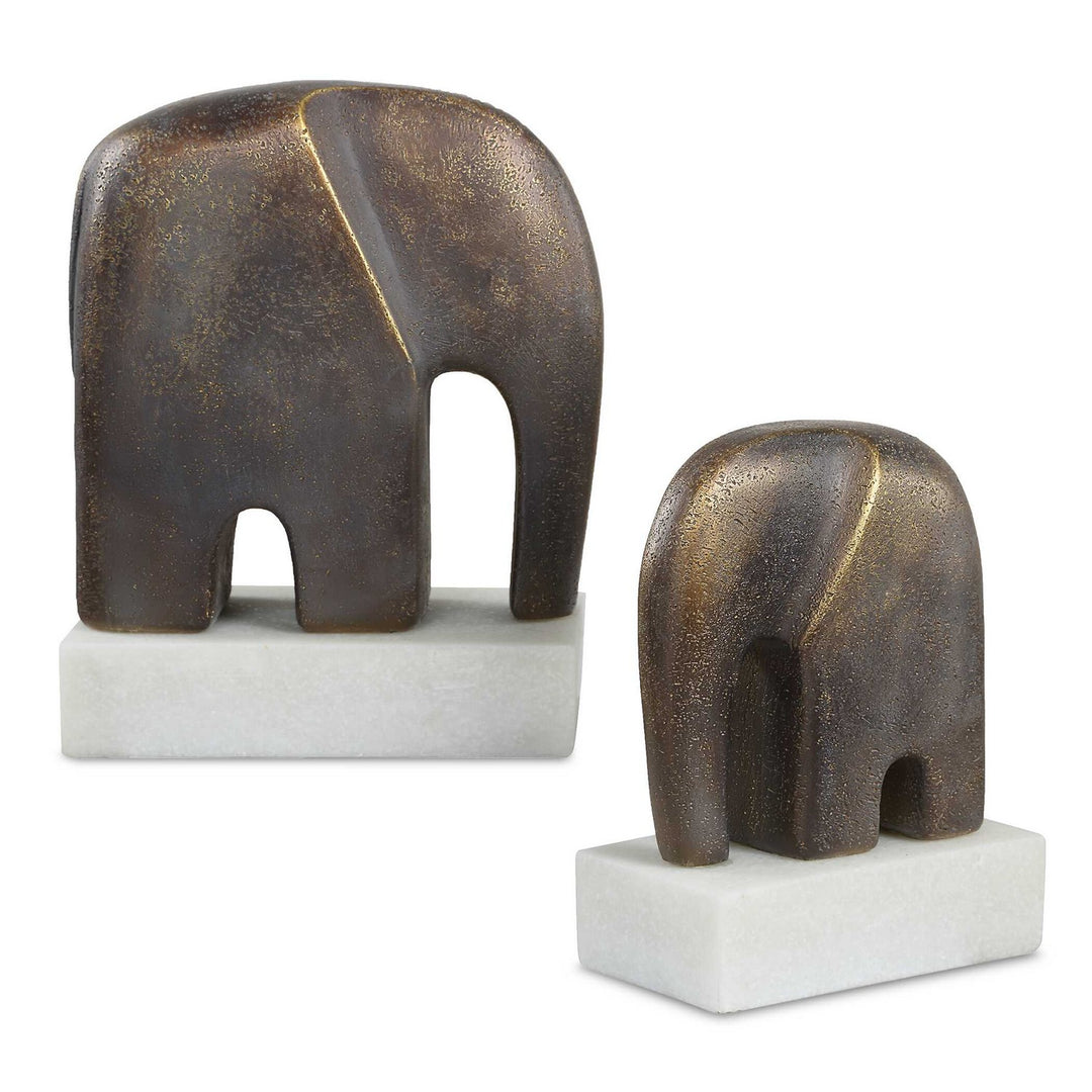 Timeless Tusk Sculptures Set/2 in Antique Bronze - available from The Lighting Shoppe, trusted by Canadian homeowners