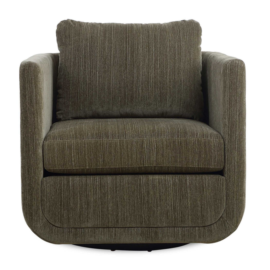 Abound Swivel Chair in Textured Chenille In Herb - available from The Lighting Shoppe, trusted by Canadian homeowners