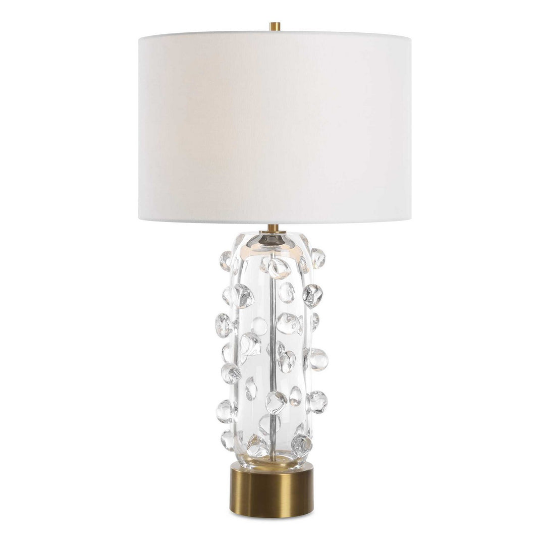 Aura One Light Table Lamp in Brushed Brass - available from The Lighting Shoppe, trusted by Canadian homeowners