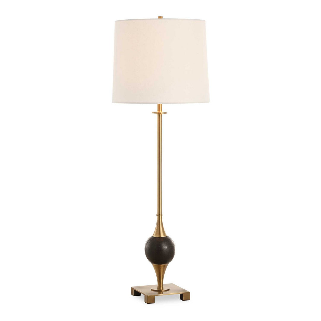 Dempsey One Light Buffet Lamp in Brass - available from The Lighting Shoppe, trusted by Canadian homeowners