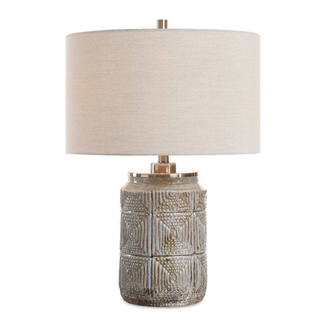 Graydon One Light Table Lamp in Brushed Nickel - available from The Lighting Shoppe, trusted by Canadian homeowners