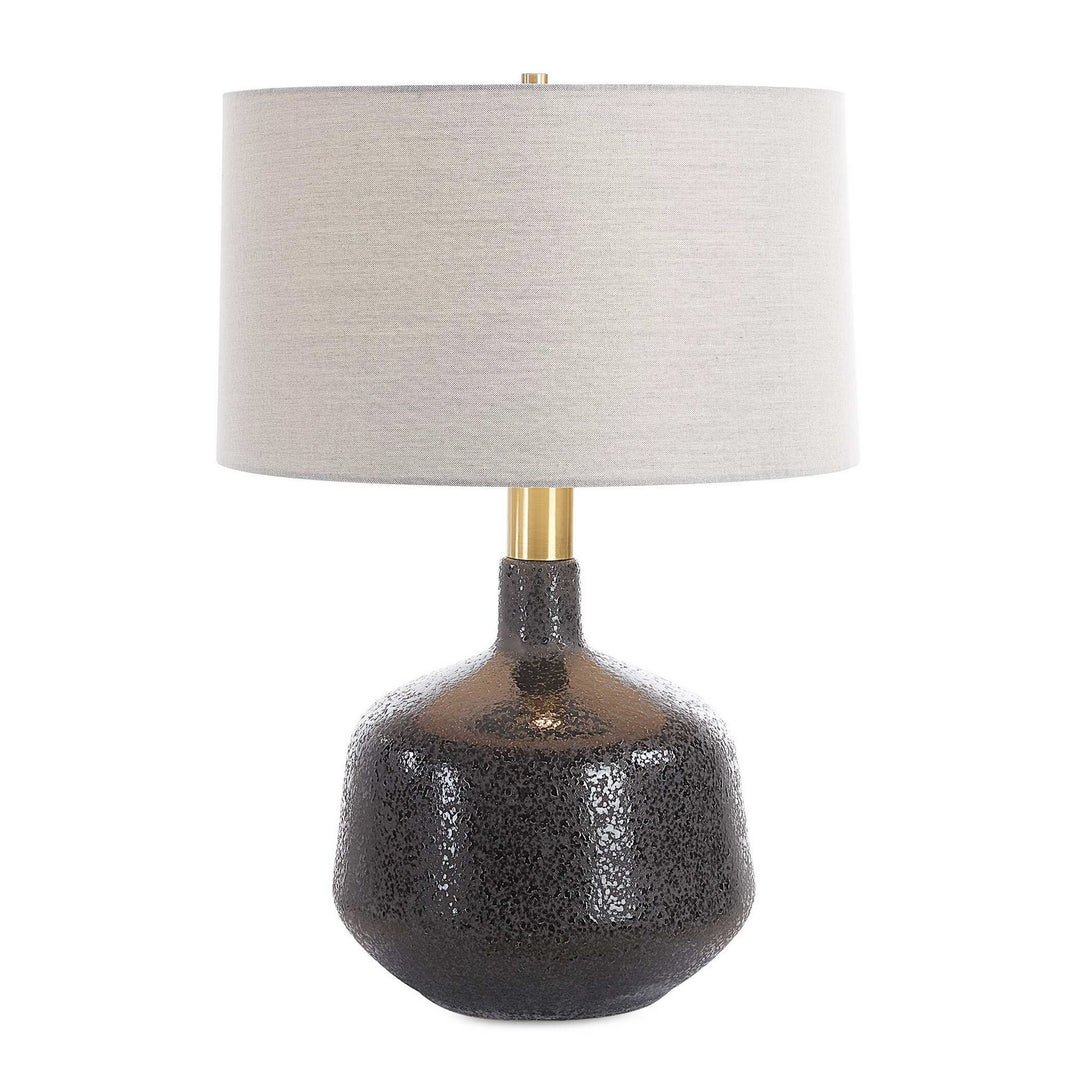 Flanagan One Light Table Lamp in Brushed Plated Brass - available from The Lighting Shoppe, trusted by Canadian homeowners
