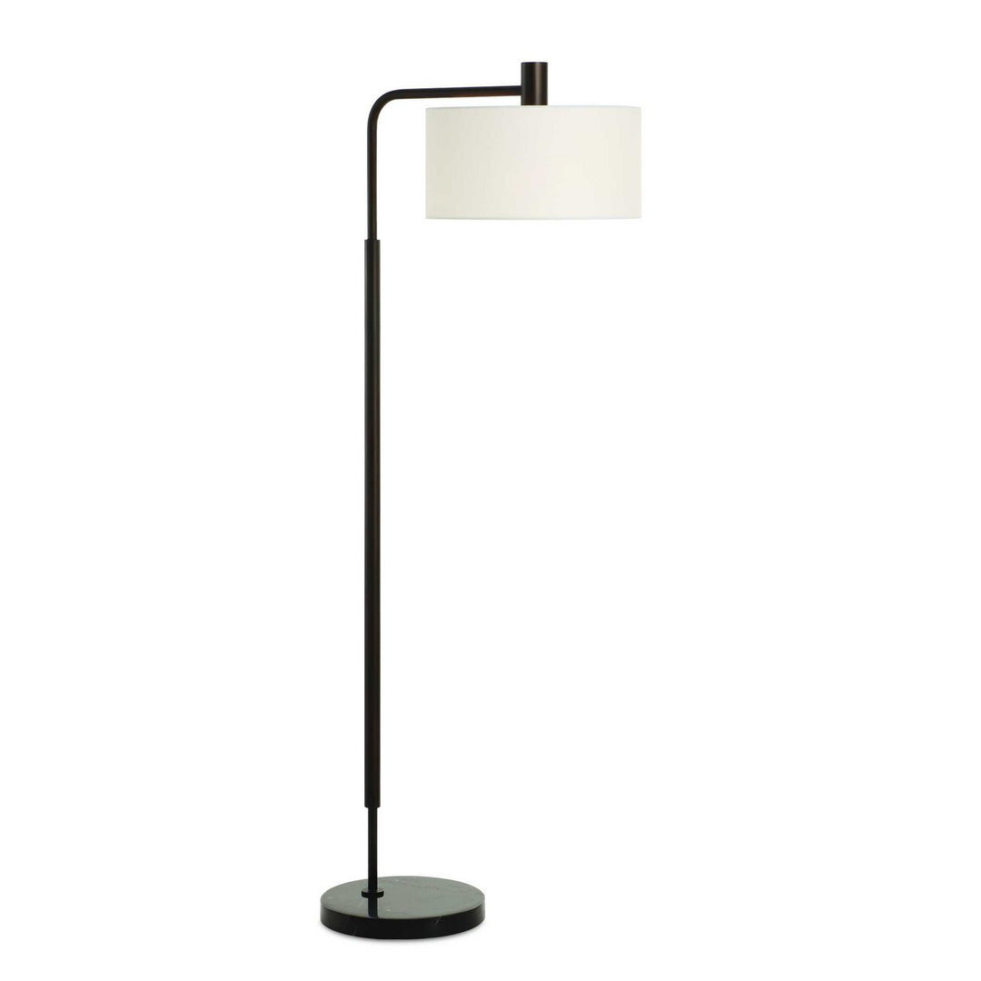 Richie One Light Floor Lamp in Satin Black - available from The Lighting Shoppe, trusted by Canadian homeowners