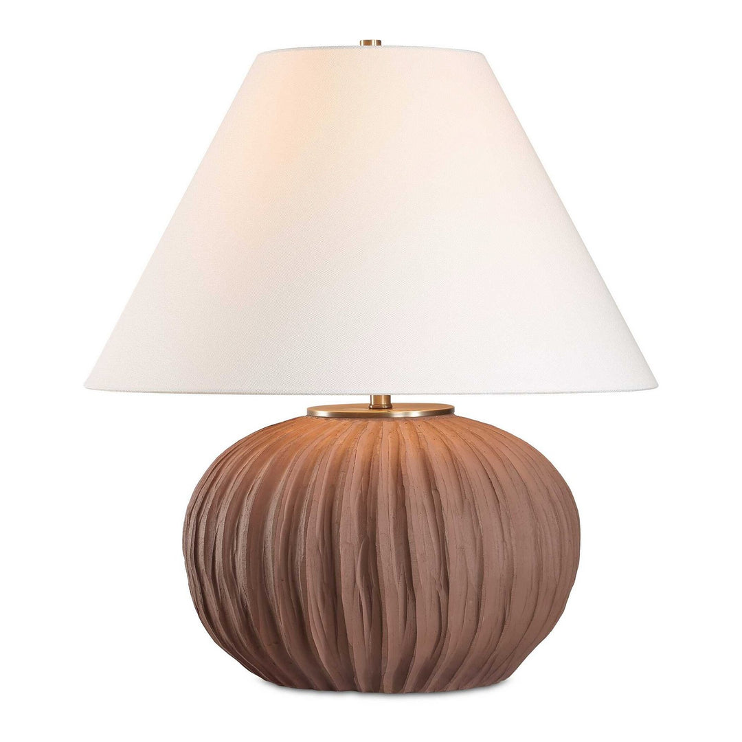 Keoghan One Light Table Lamp in Antique Brass - available from The Lighting Shoppe, trusted by Canadian homeowners