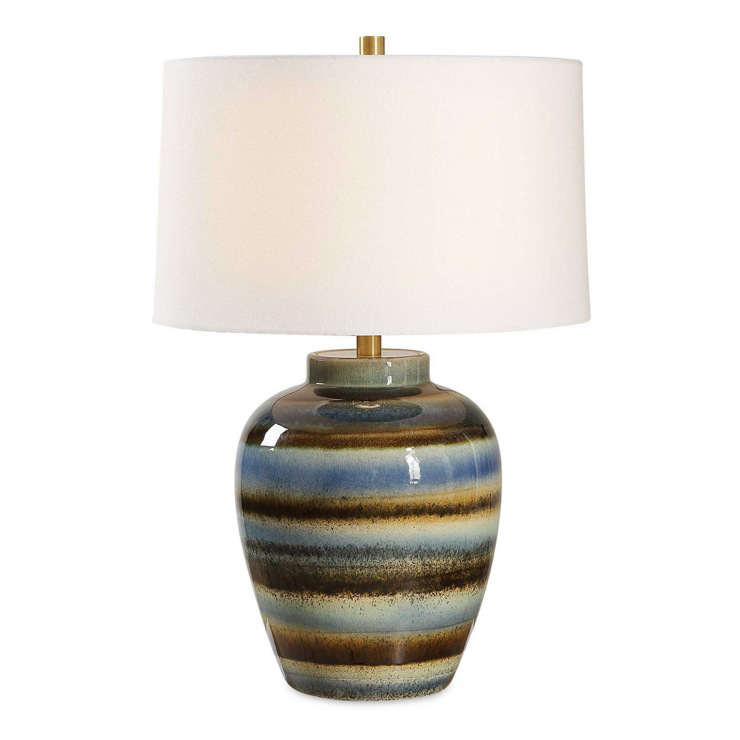 Judarn One Light Table Lamp in Antique Brass - available from The Lighting Shoppe, trusted by Canadian homeowners