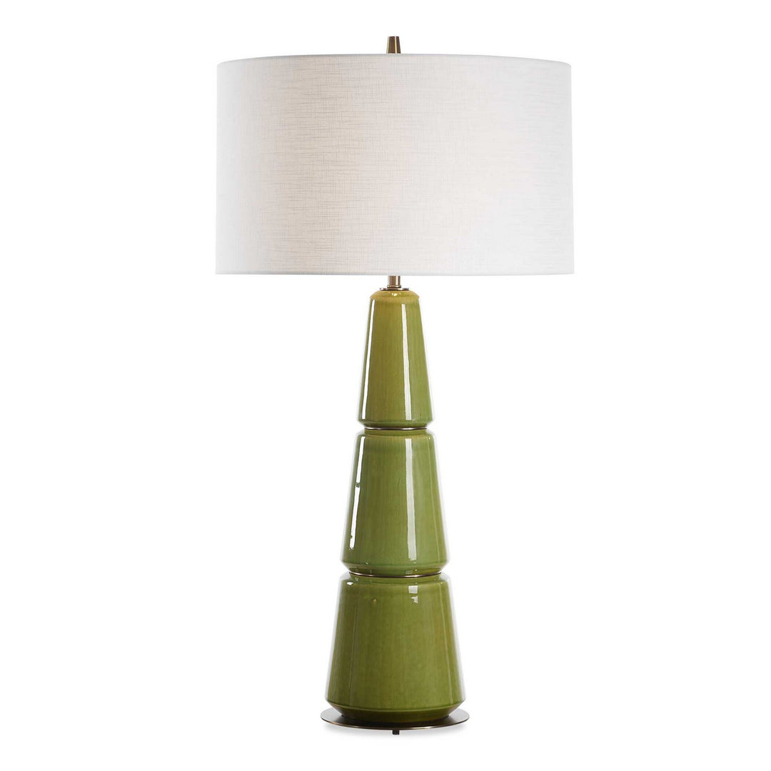 Mendell One Light Table Lamp in Antique Brass - available from The Lighting Shoppe, trusted by Canadian homeowners