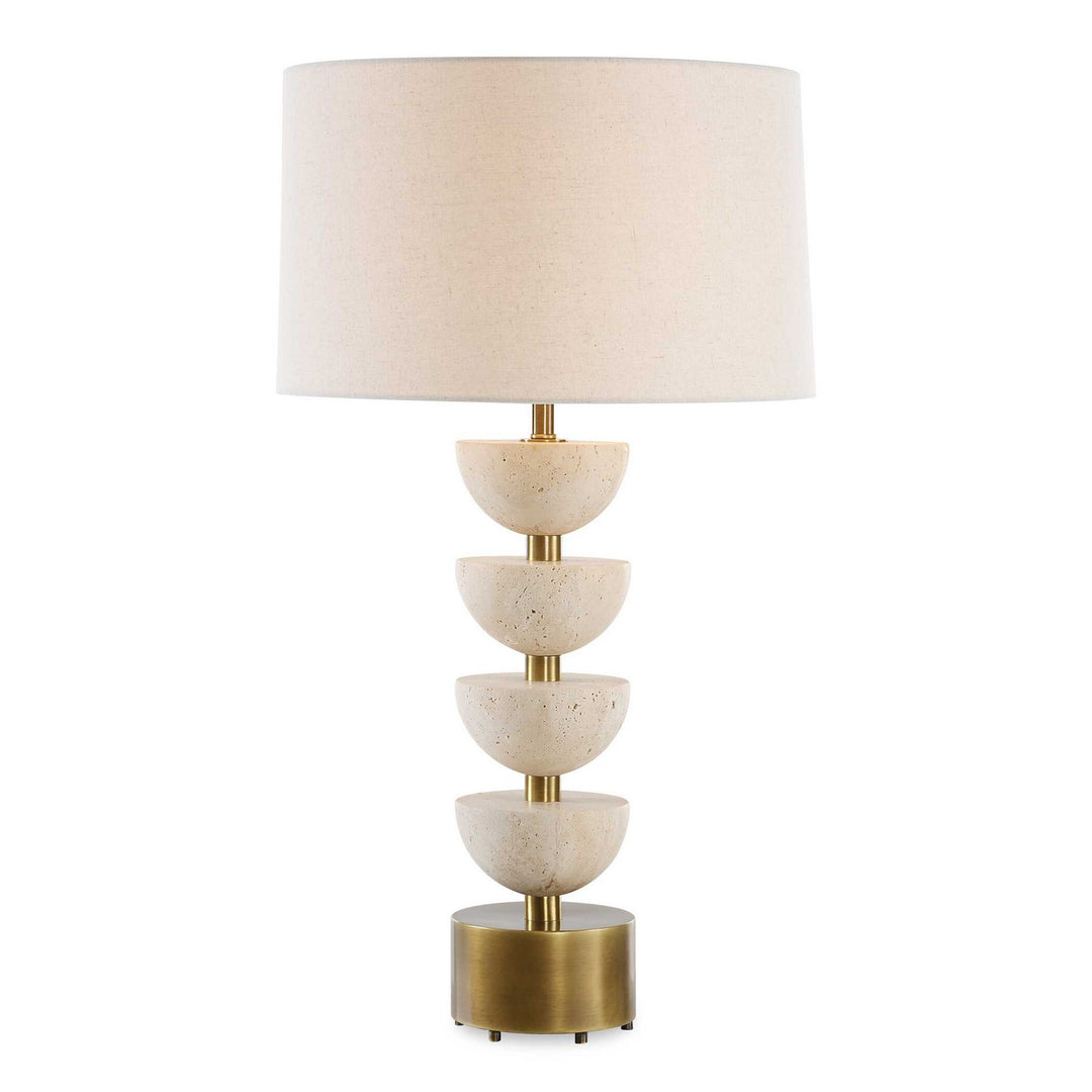 Hemisphere One Light Table Lamp in Antique Brass - available from The Lighting Shoppe, trusted by Canadian homeowners