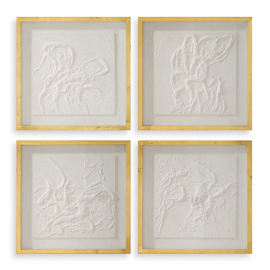 Fourfold Wall Art in Light Gold - available from The Lighting Shoppe, trusted by Canadian homeowners