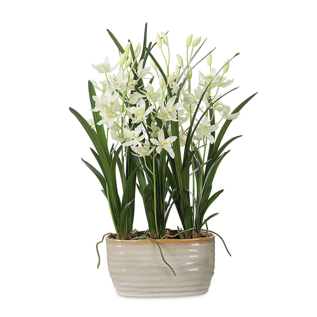 Ariana Orchid Planter in Cream - available from The Lighting Shoppe, trusted by Canadian homeowners