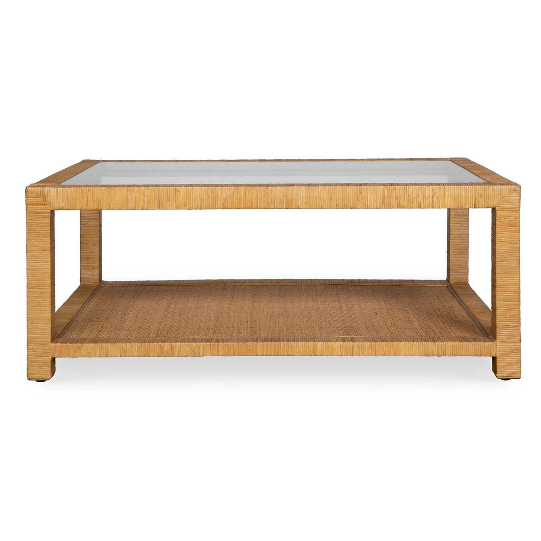 Kensing Coffee Table in Natural Rattan - available from The Lighting Shoppe, trusted by Canadian homeowners